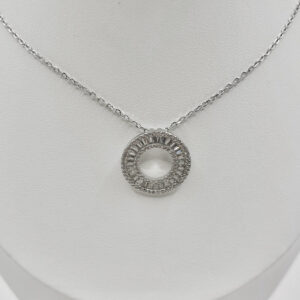Circular Mirror Type Necklace