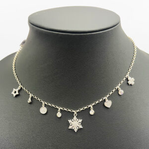 CZ Charm Necklace Set