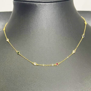 Stylish Multicolour Stone Chain