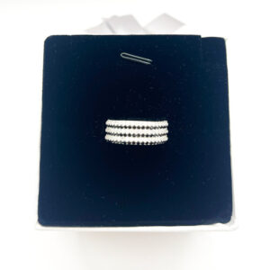 C.Z with black stones